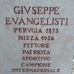 cippo e lastra giuseppe evangelisti perugia