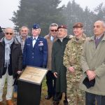 Lastra ricordo incidente C-47 caduto sul monte Tezio