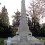 Monumento ai caduti delle guerre mondiali .Boretto, prov. Reggio Emilia