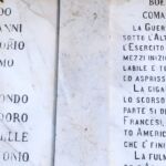 Lastra commemorativa ai Caduti della Prima Guerra mondiale e Bollettino di Guerra