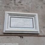 Particolare della lapide commemorativa