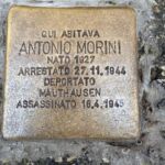 Pietra d'inciampo in memoria di Antonio Morini- Imola (BO)