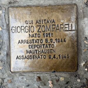 Pietra d'inciampo in memoria di Giorgio Zomparelli - Imola